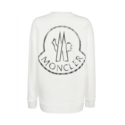 MONCLER 蒙口 女士棉质徽标印花圆领长袖卫衣 白色 H2 093 8G00031 809KX 034 商品图1