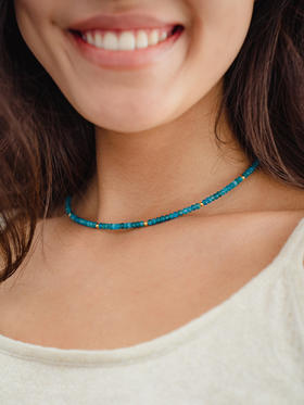 CAPSULE | Clouds Necklace – Apatite [ 磷灰石 原石串珠项链 ]