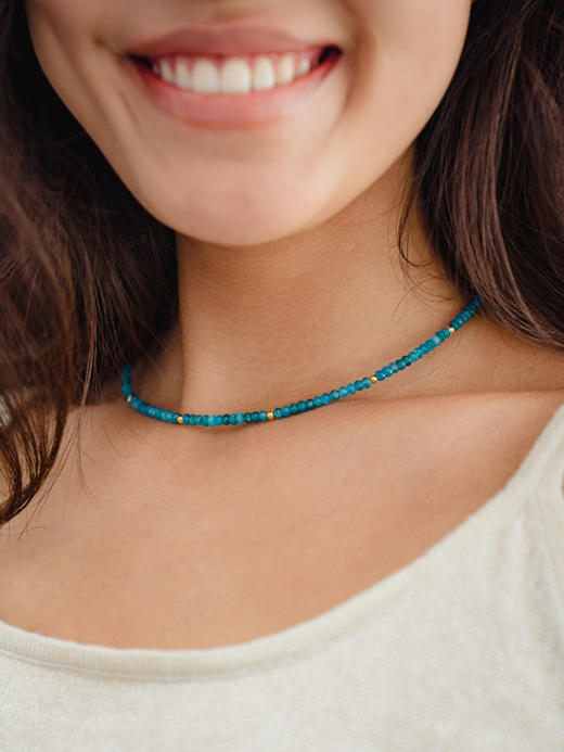 CAPSULE | Clouds Necklace – Apatite [ 磷灰石 原石串珠项链 ] 商品图0