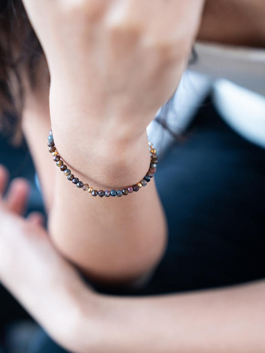 CAPSULE | Clouds Bracelet – Pietersite  [ 彼得石 单层原石串珠手链 ] 商品图2