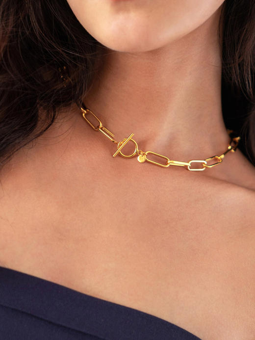 CAPSULE | Clouds chunky chain necklace [ 金色粗链条项链 ] 商品图0