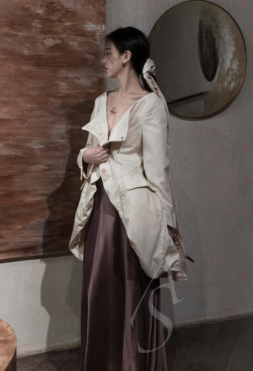 Paul Harnden 黑色/奶油色 宽领WINCHESTER外套 商品图4