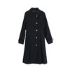 谜底单排扣长款风衣女23春新款简约纯色通勤外套配腰带231ME0140 商品缩略图4