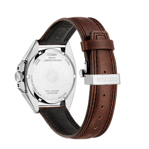 西铁城日本正品全新Series8系列商务休闲日历机械表NB6011-11W 商品图6