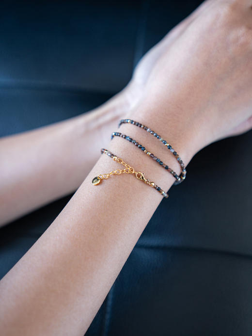 CAPSULE | Clouds 3 Rows Bracelet – Pietersite [ 彼得石 三层原石串珠手链 ] 商品图2