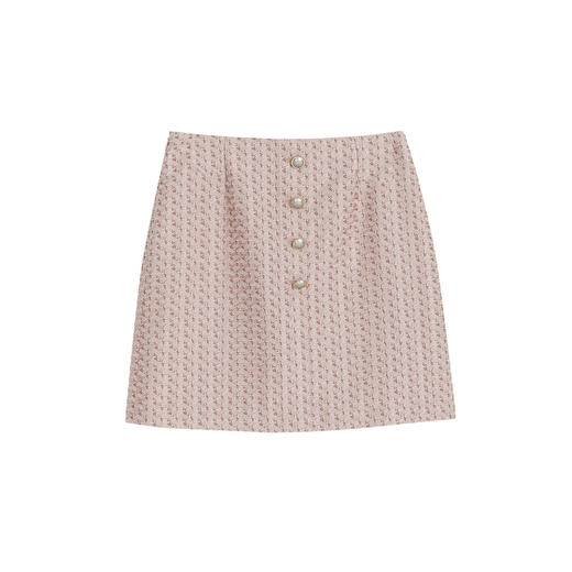 谜底短款半身裙女2023春季新款高腰时尚包臀裙修身短裙231MB0063 商品图4