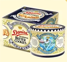 皇冠 • 丹麦曲奇天鹅音乐盒礼盒装576g