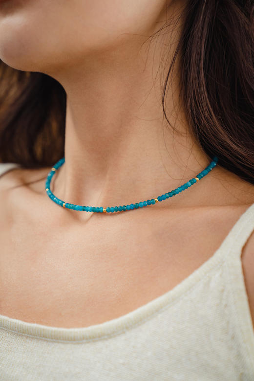 CAPSULE | Clouds Necklace – Apatite [ 磷灰石 原石串珠项链 ] 商品图2