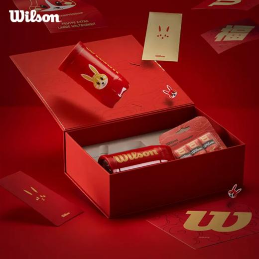 2023新款Wilson威尔胜兔年限定礼盒套装 网球手胶避震器红包 春节送礼收藏 商品图0