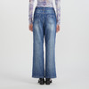 谜底牛仔喇叭裤长裤女2023春季新款复古高腰宽松阔腿裤231MK0017 商品缩略图2