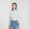 谜底印花衬衫女2023春款复古文艺宽松百搭花色衬衣长袖231MC0050 商品缩略图0