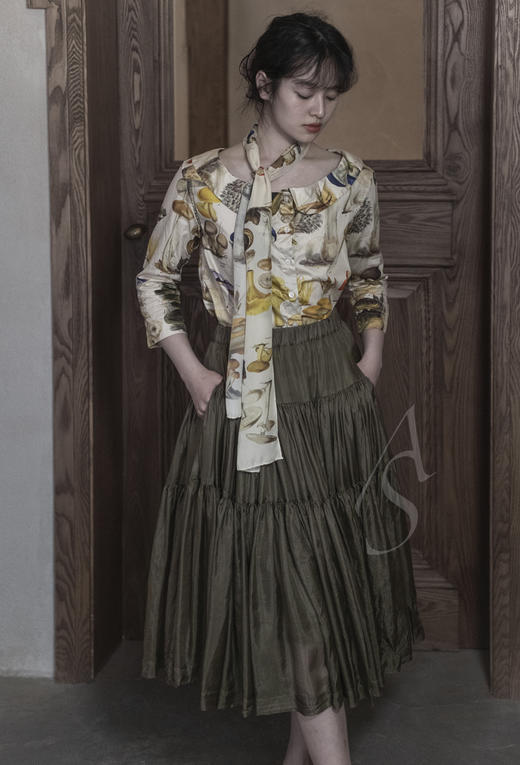 Paul Harnden 蘑菇印花彼得潘领衬衫 商品图2