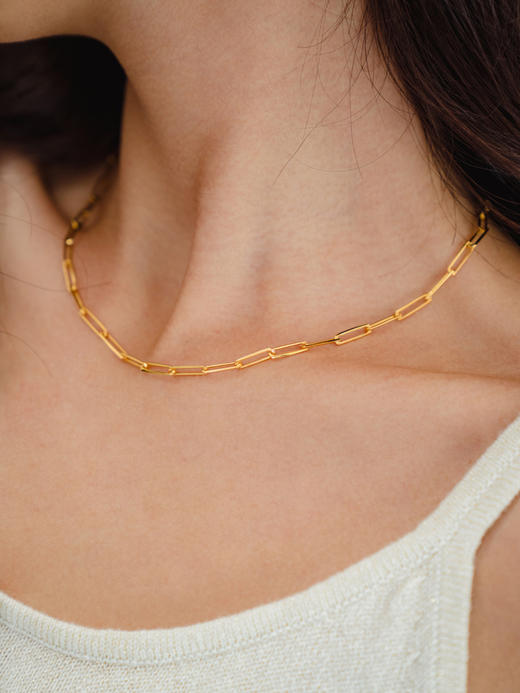 CAPSULE | Clouds thin chain necklace [ 金色细链条项链 ] 商品图1
