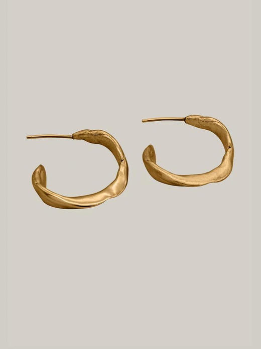 OKRA | Coral hoops 珊瑚 22mm [耳环] 商品图3