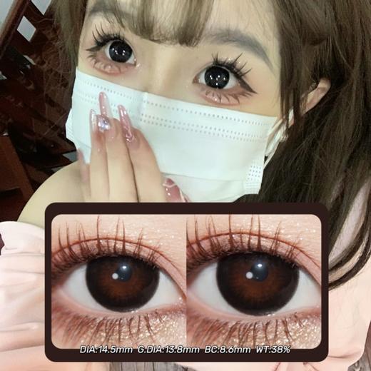 GUGUCON半年抛·球球黑·14.5mm(着色13.8mm) 0-1000度(有525/575) 韩产进口·(建议佩戴3-4个月左右更换) 商品图0