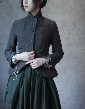 Paul Harnden深灰色SOMEREST收腰西装