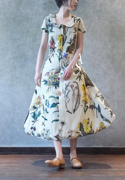 Paul Harnden水滴领拉链丝质连衣裙 商品图1