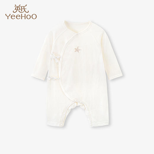 【商场同款】英氏婴儿长袖男宝宝和服哈衣女宝宝连体衣 商品图0