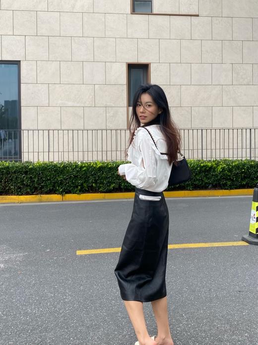 可拆卸撞色蝴蝶领衬衫 商品图1