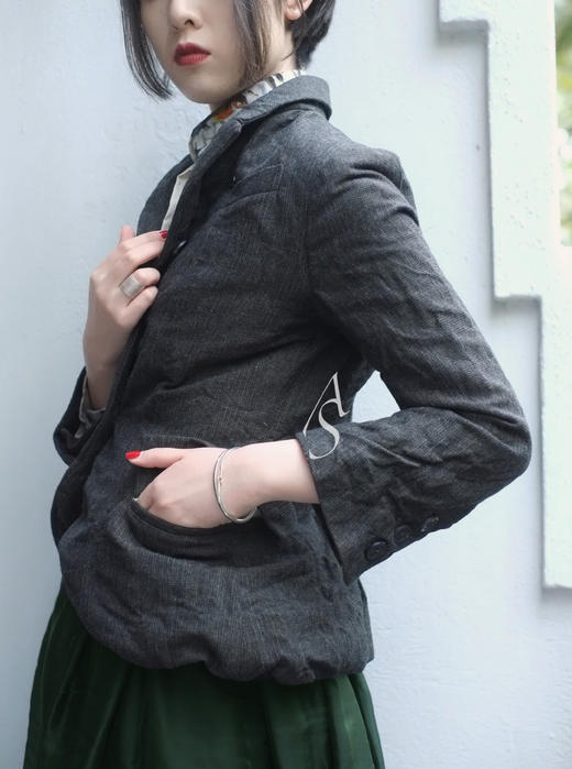 Paul Harnden深灰色SOMEREST收腰西装 商品图4