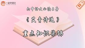 《艾青诗选》重点知识集锦