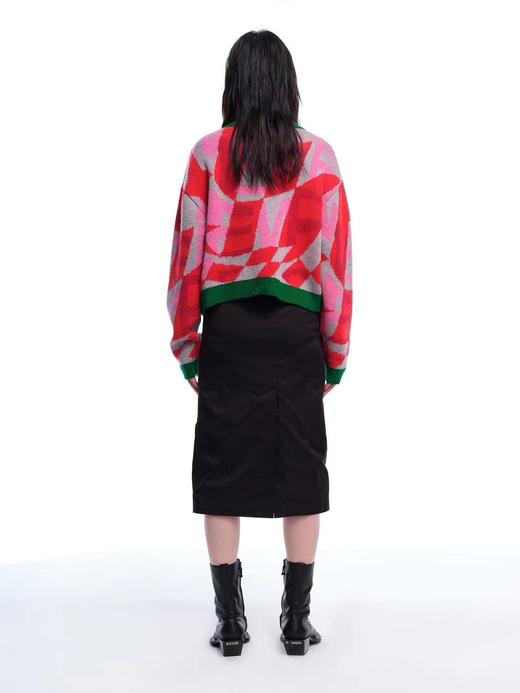 反光子母带破洞长半裙 商品图2