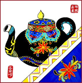 《宫廷珐琅彩紫砂壶》【自动发货：下单后，点击手机短信中收到的链接，即可获取文件下载的链接；如有任何问题，可添加客服微信hm33268获得帮助】