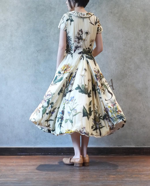 Paul Harnden水滴领拉链丝质连衣裙 商品图2