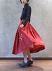 Paul Harnden红色明线羊毛半裙 商品缩略图3