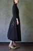 Paul Harnden黑色真丝长袖连衣裙 商品缩略图2