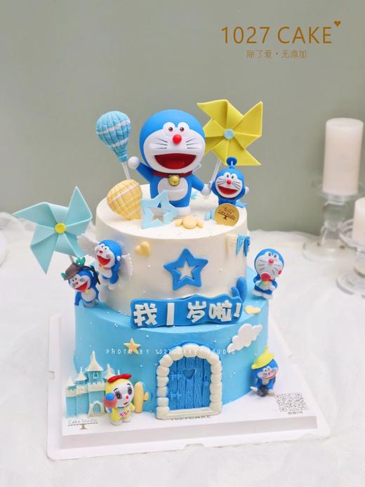 1027CAKE| 蓝色系 哆啦A梦主题 双层 商品图2