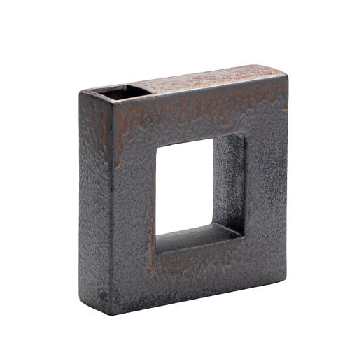 灰念 四方花器 粗陶花瓶日式花器陶瓷禅意花插创意家居客厅装饰摆件 商品图4