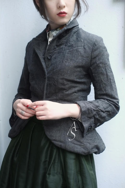 Paul Harnden深灰色SOMEREST收腰西装 商品图2