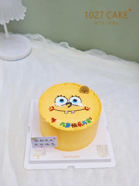 1027CAKE |  海绵宝宝 手绘