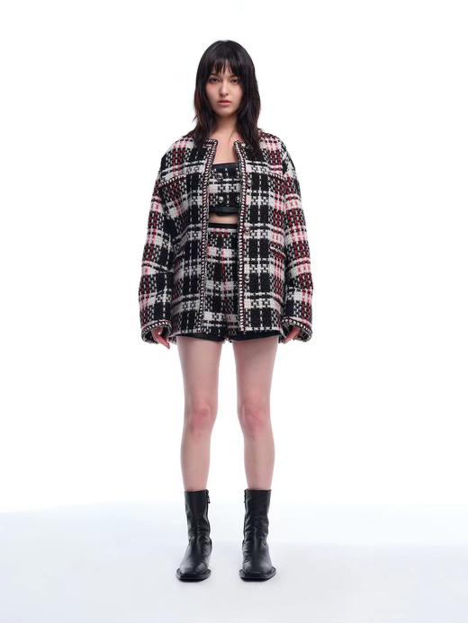 粗花呢双排口袋小香风外套 商品图2