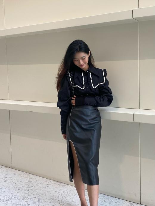 可拆卸撞色蝴蝶领衬衫 商品图1