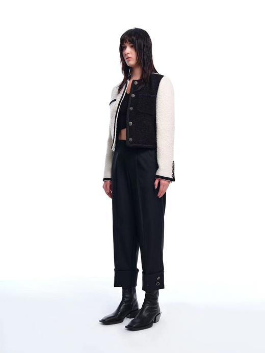 粗花呢小香风高腰外套 商品图1