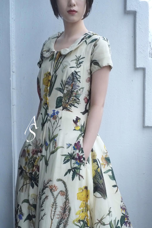 Paul Harnden水滴领拉链丝质连衣裙 商品图6