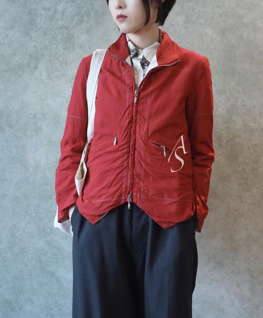 Paul Harnden红色明线羊毛夹克 商品图2