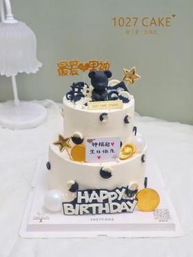 1027CAKE | 双层 小熊 简洁