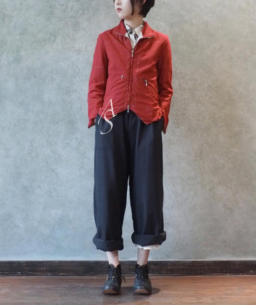 Paul Harnden红色明线羊毛夹克 商品图9