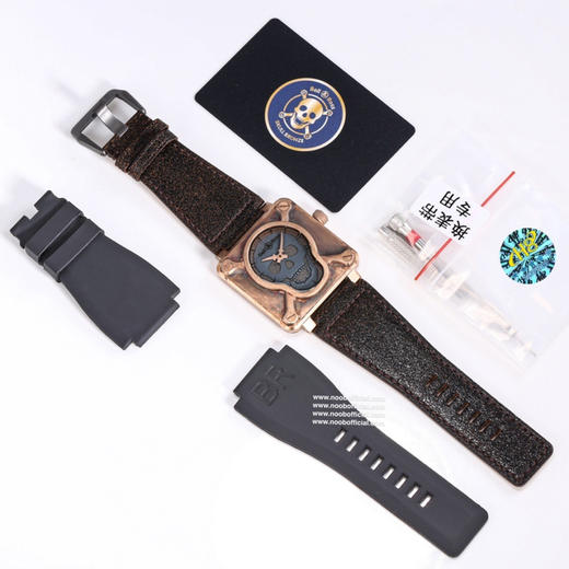 🔥🔥🔥BRS年末钜献，BR 01 SKULL BRONZE，柏莱士Bell & Ross突破传统制表工艺,推出首款Skull(骷髅) BR 01腕表,令人过目难忘。专柜一表难求… 商品图1