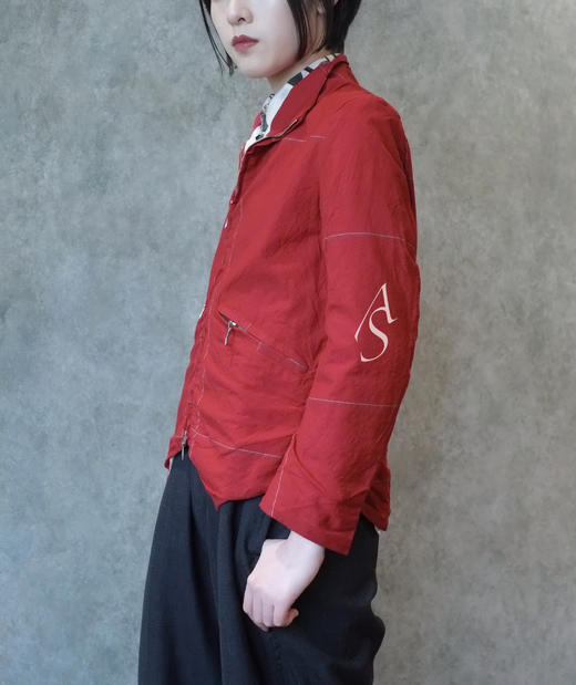 Paul Harnden红色明线羊毛夹克 商品图10