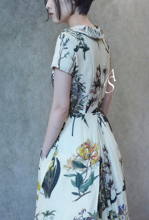 Paul Harnden水滴领拉链丝质连衣裙 商品图5