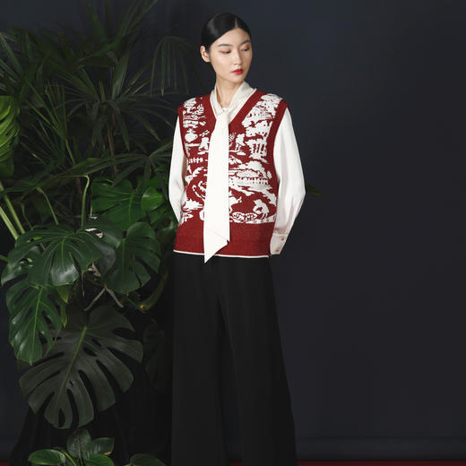 戴布拉芬针织马甲L26A302 商品图0