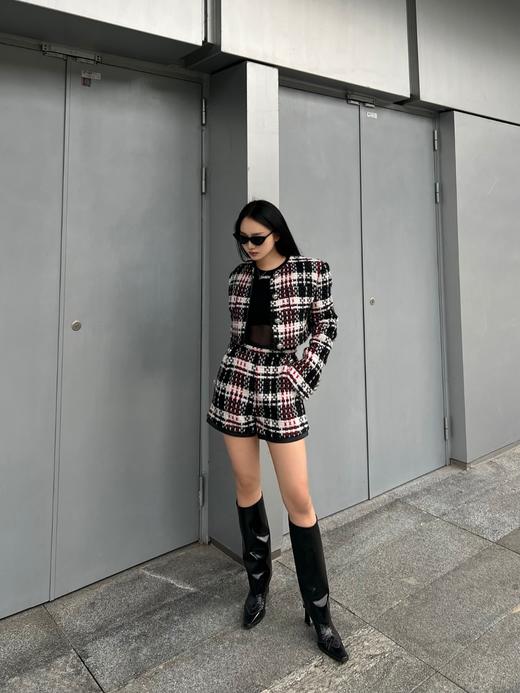 精致粗花呢短款外套 商品图2