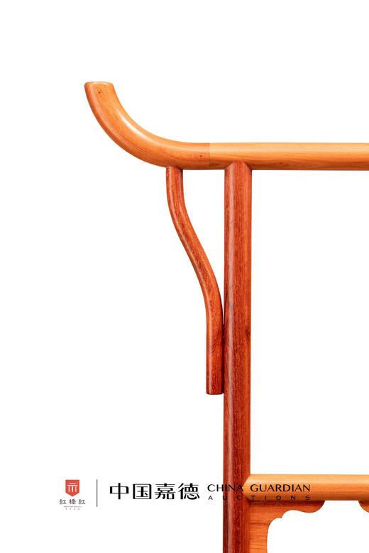 红桥红  家具严选  缅甸花梨（大果紫檀）【106 明式简约 空灵衣帽架 】 商品图2