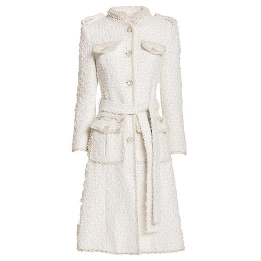 LIZZY 2022冬高级定制小香风绵羊毛裙摆式大衣7234 商品图4