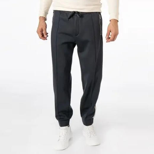 EMPORIO ARMANI 阿玛尼 男士条纹抽绳休闲运动裤 深蓝色 6L1P90 1JRHZ 0920 商品图0