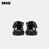 MIO米奥百搭包头平跟魔术贴凉鞋复古时髦通勤罗马凉鞋编织鞋女鞋M233100740 商品缩略图4